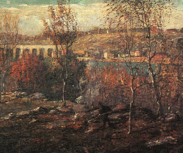 Ernest Lawson Harlem River oil painting picture